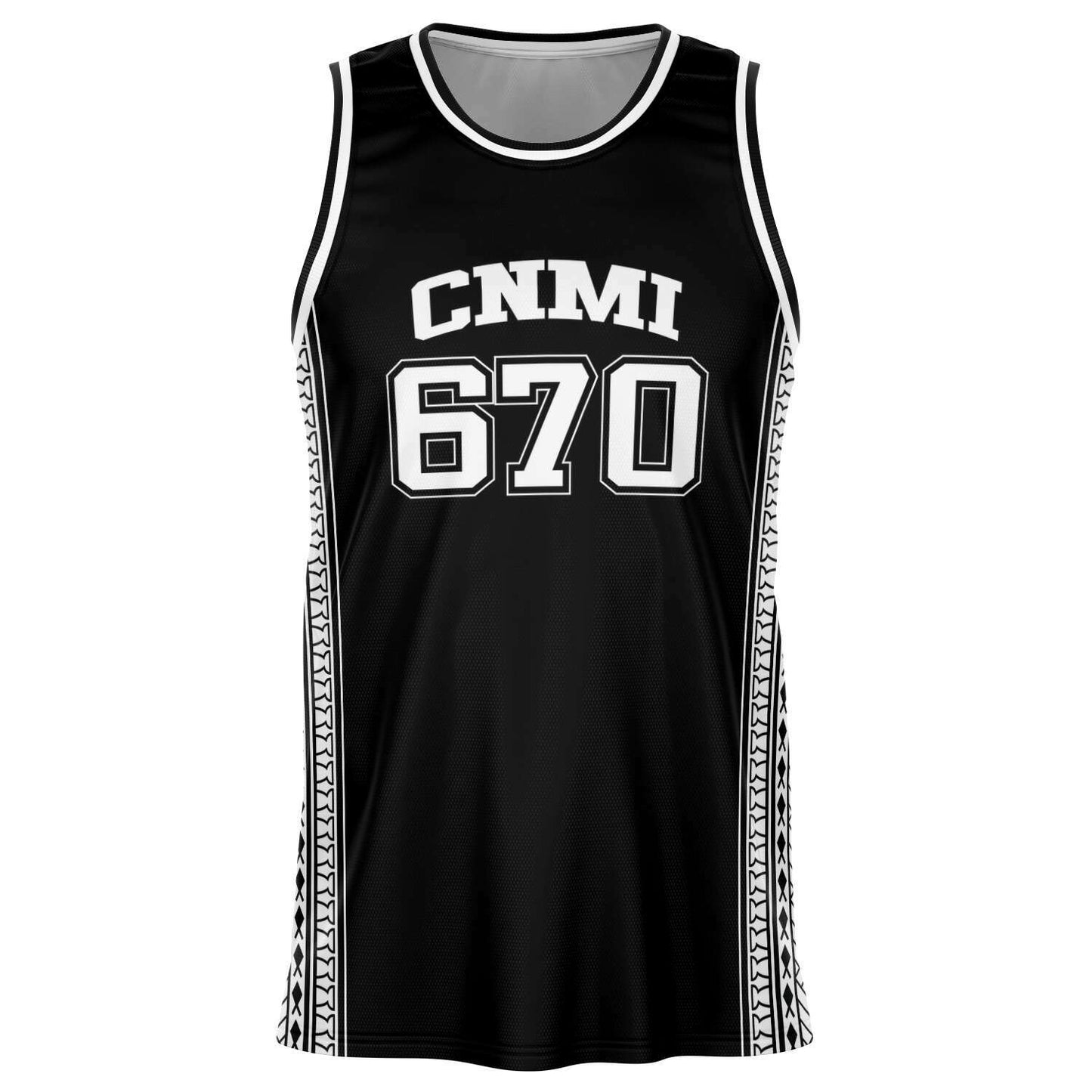 CNMI 670 Saipan Tribal Basketball Jersey with Personalization