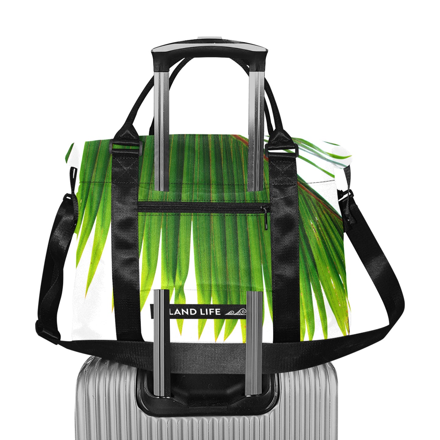 Guam Coconut Leaf Large Travel Duffel Bag
