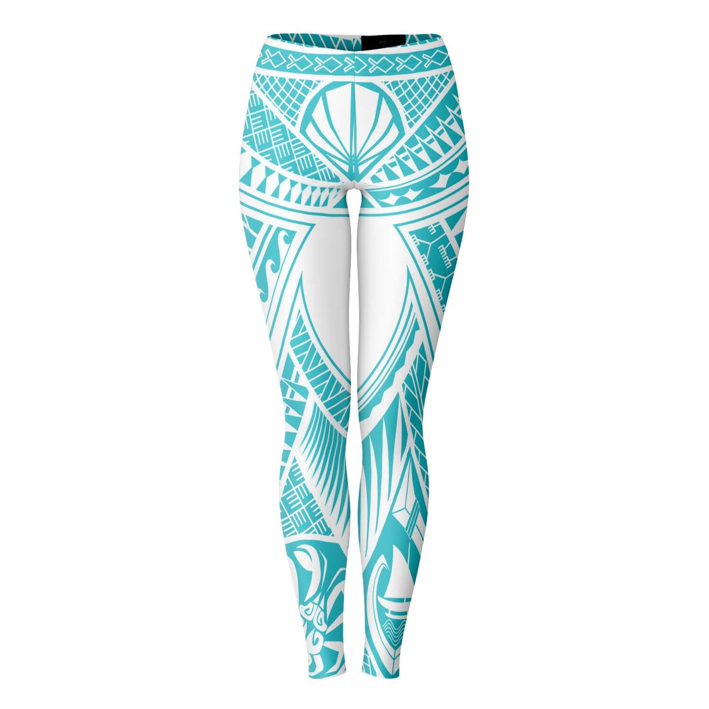 Guahan Modern Tribal Guam CNMI Blue Premium Leggings