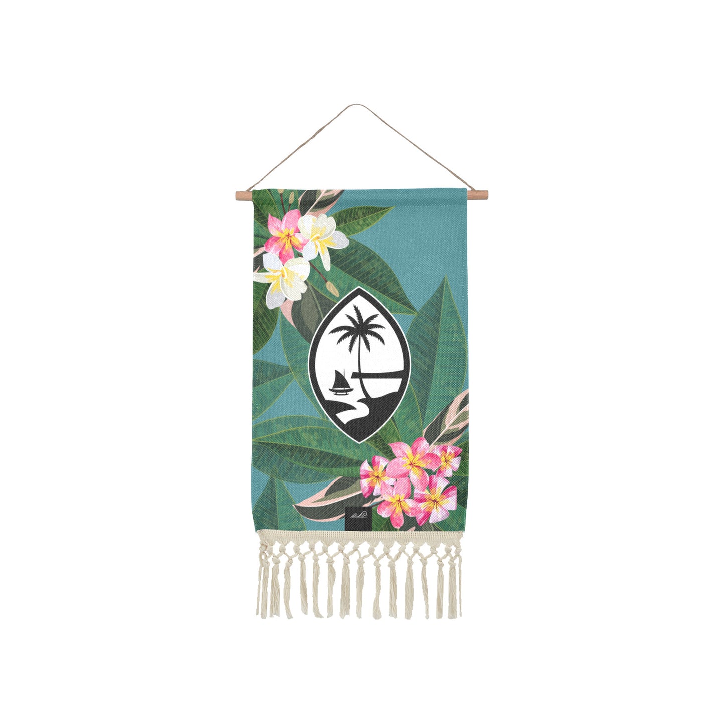 Guam Plumeria Linen Hanging Poster