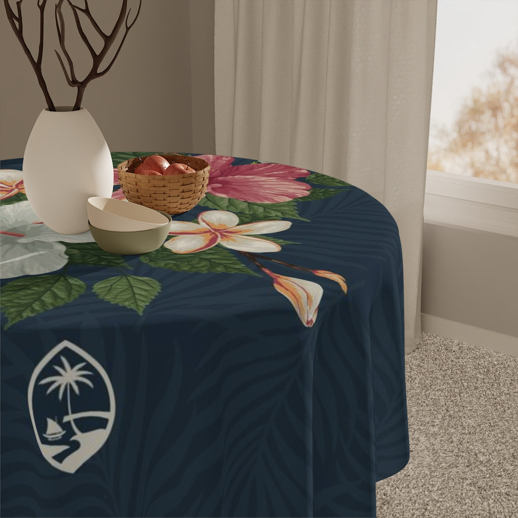 Guam Vintage Hibiscus Table Cloth