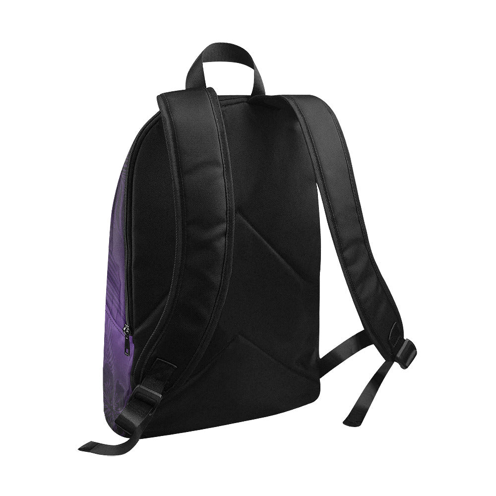 CNMI Tropical Hibiscus Purple Laptop Backpack