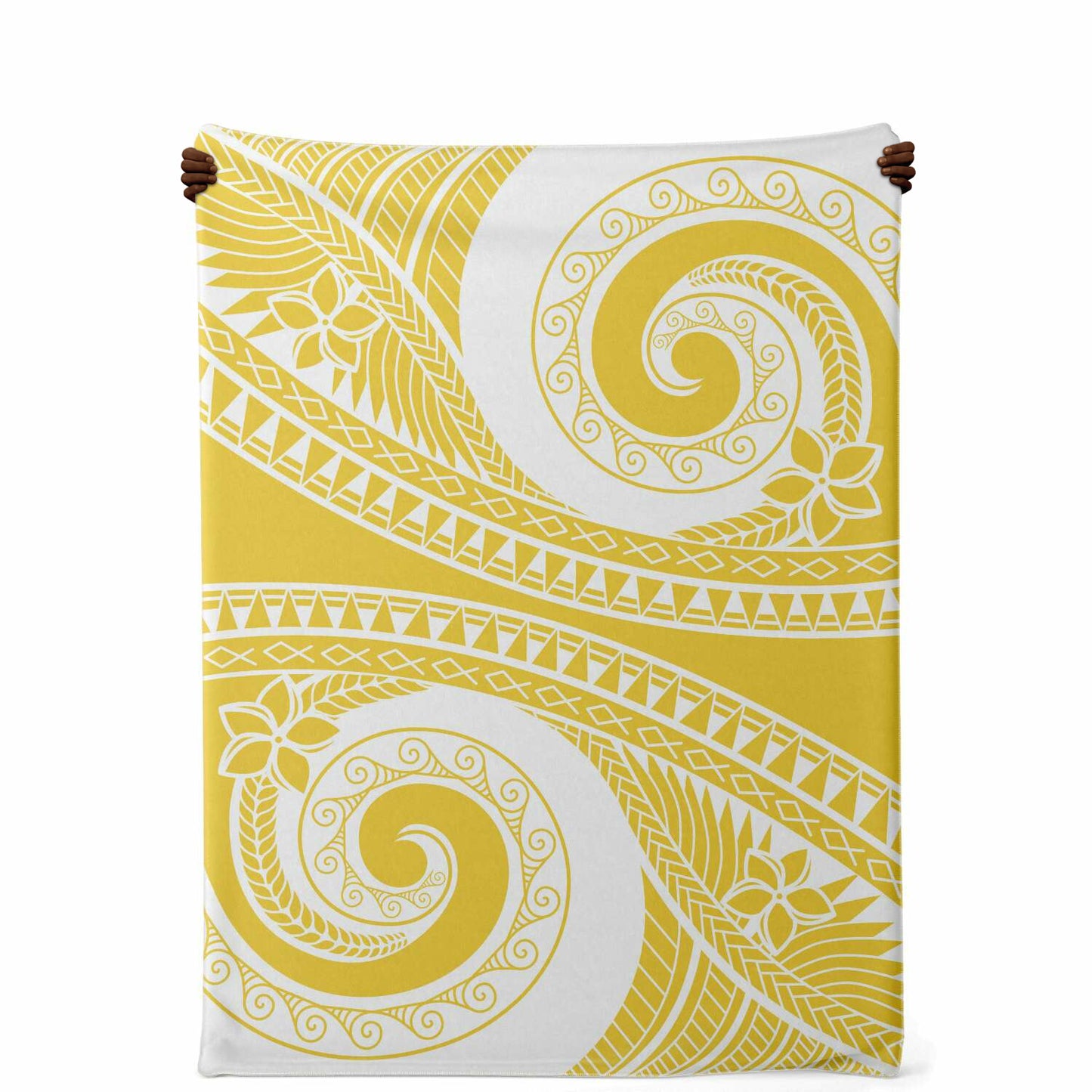 Tribal Gold Microfleece Blanket