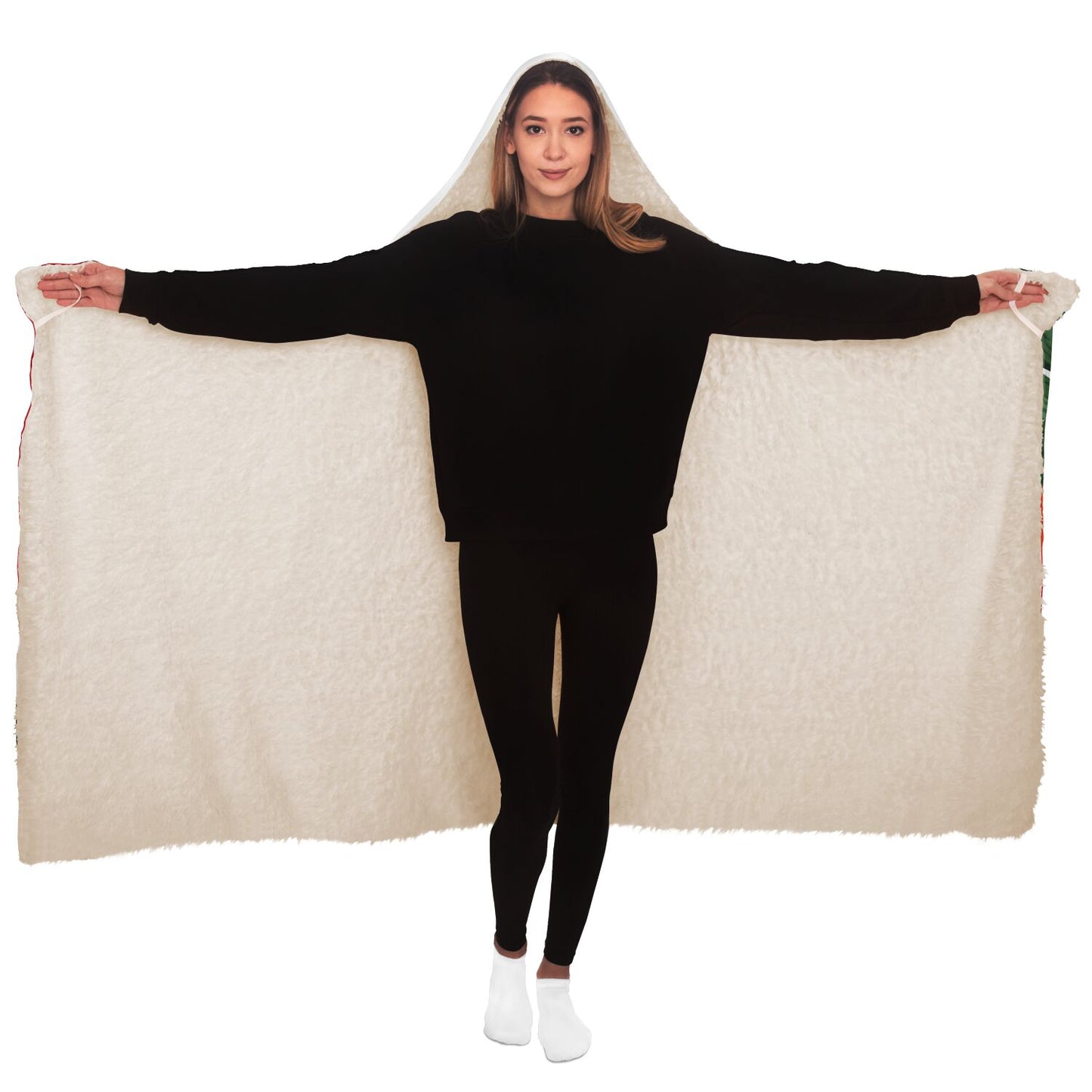 Guam Hibiscus Paradise Premium Sherpa Hooded Blanket