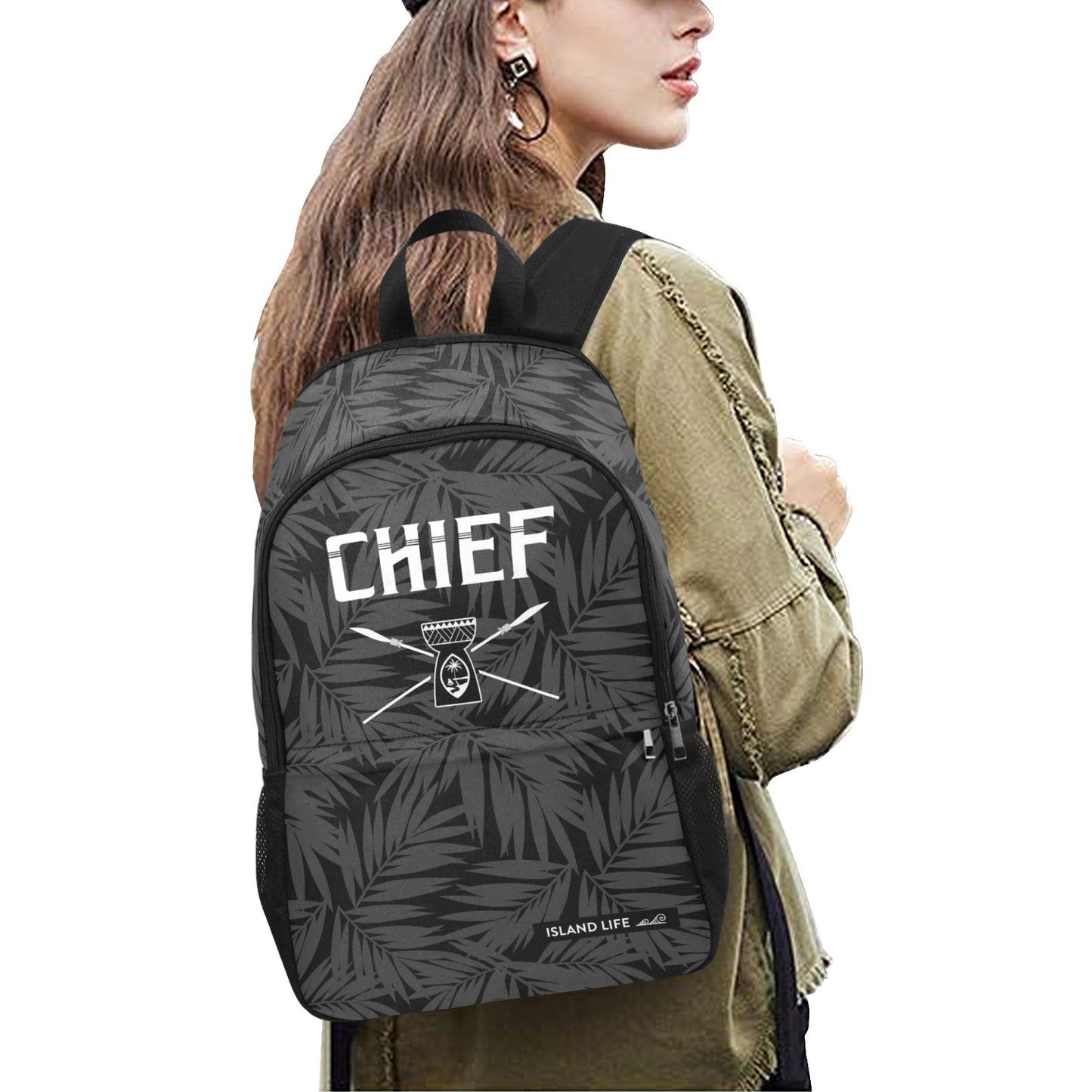 Guam Chief Laptop Side Pockets Backpack