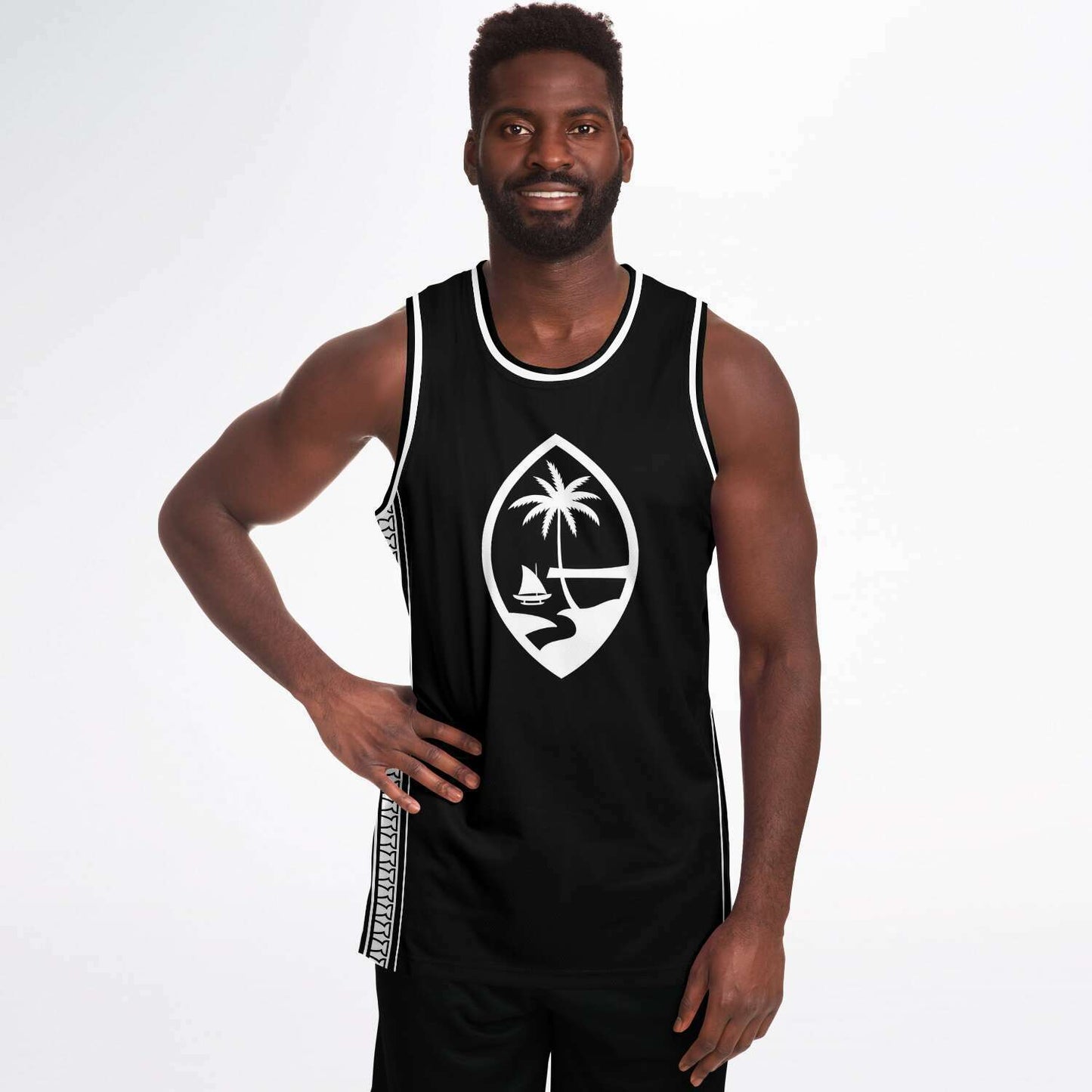 Guam Straight Tribal Basketball Jersey