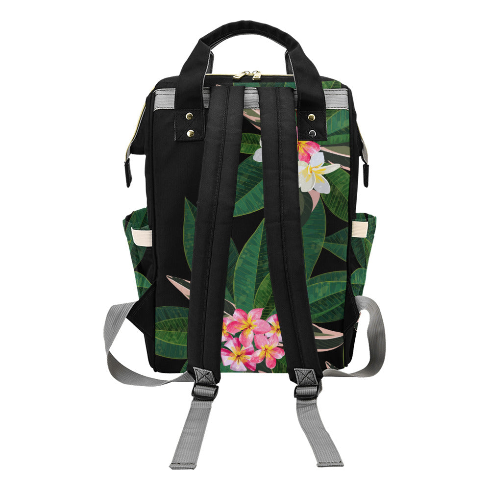 Guam Plumeria Multi-Function Baby Diaper Backpack Bag