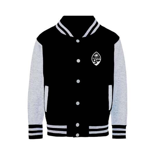 Guam Seal 671 Text Varsity Jacket