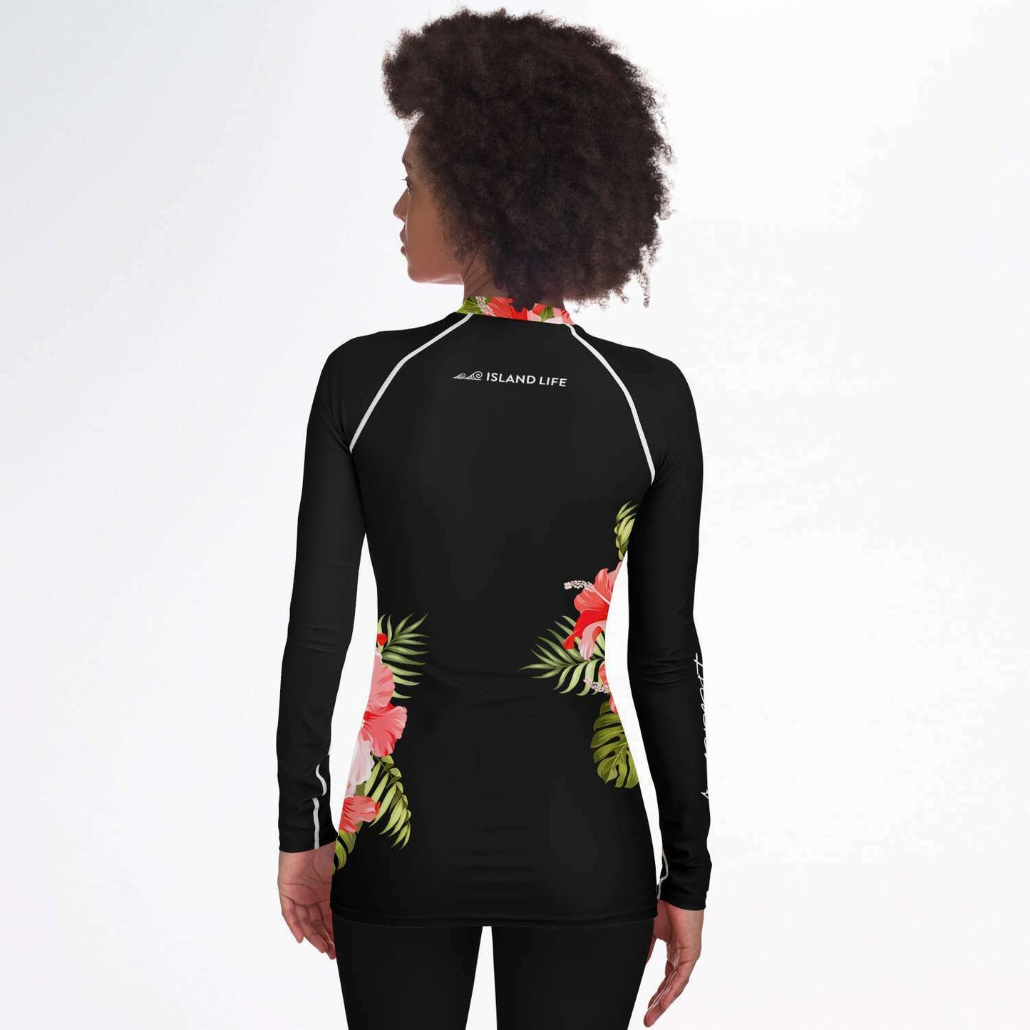 Guam Hibiscus Women's Rashguard