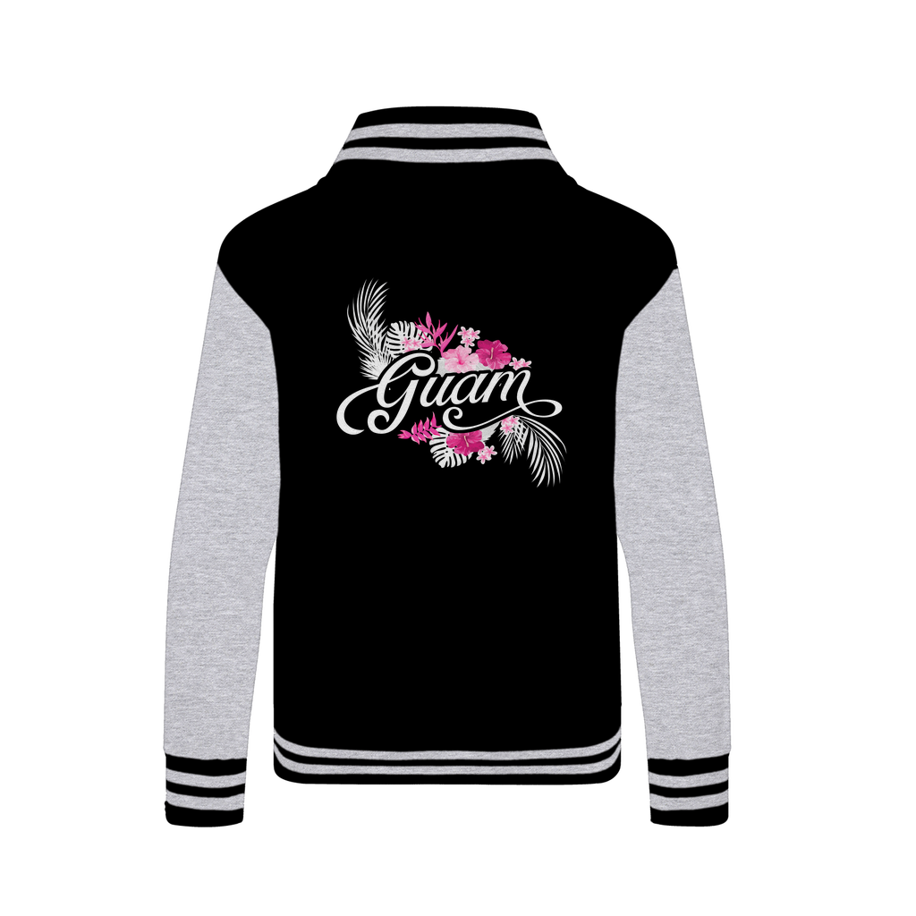 Guam Purple Floral Varsity Jacket