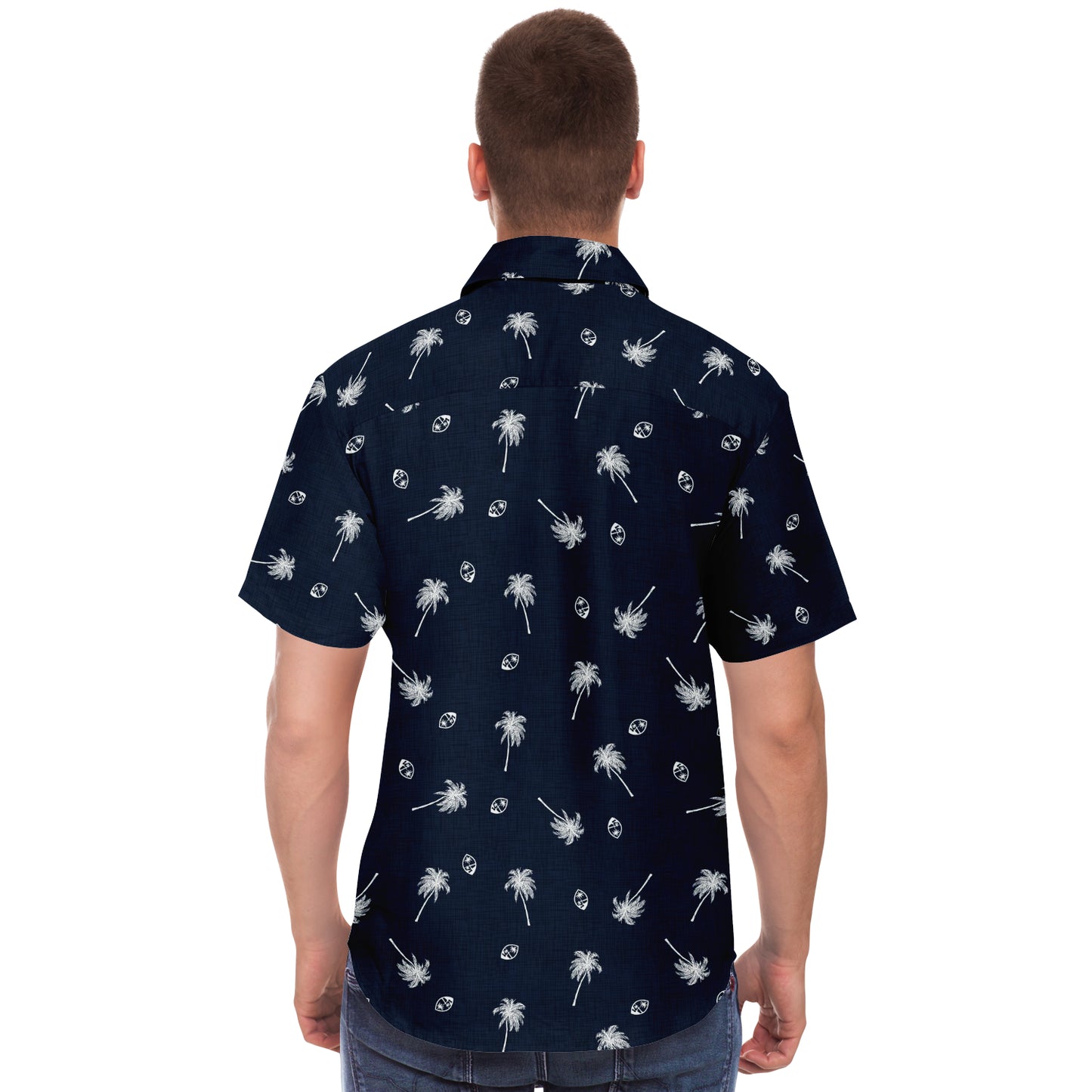 Guam Seal Coconut Trees Button Down Shirt