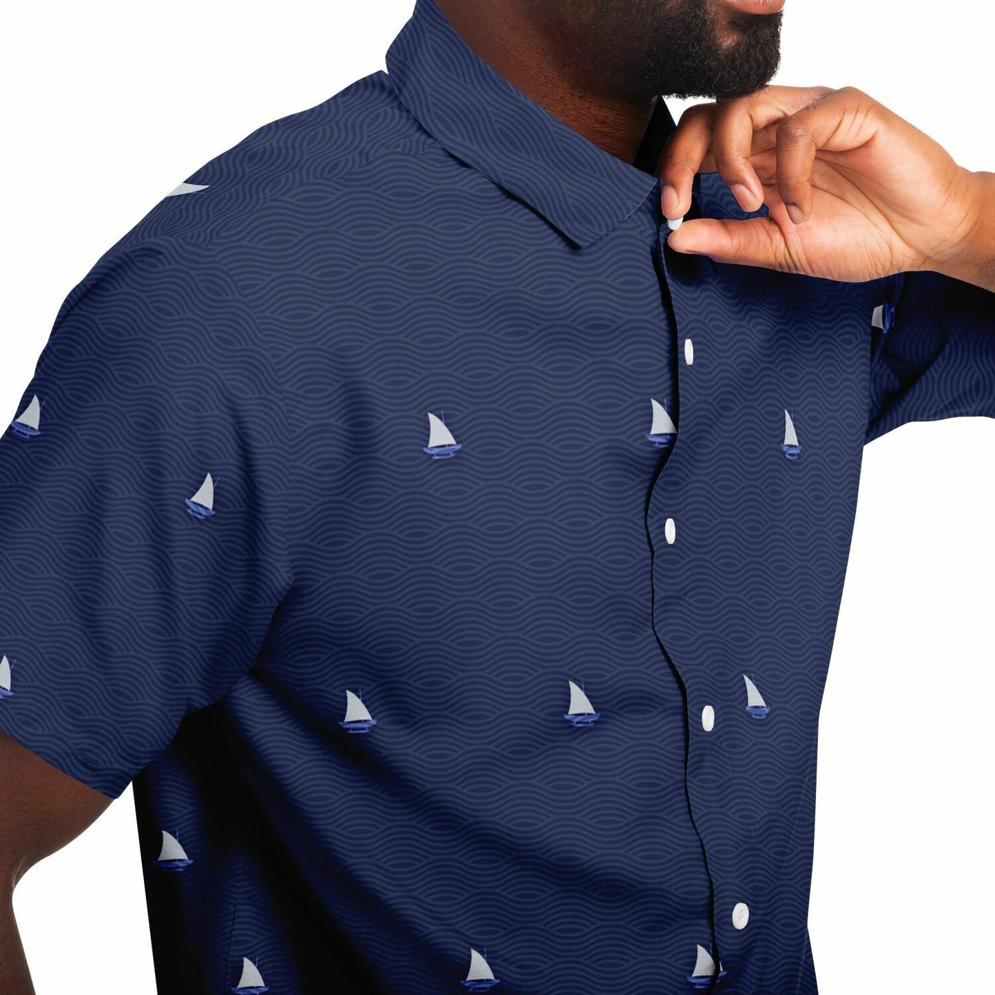 Proa Waves Guam CNMI Button Down Shirt