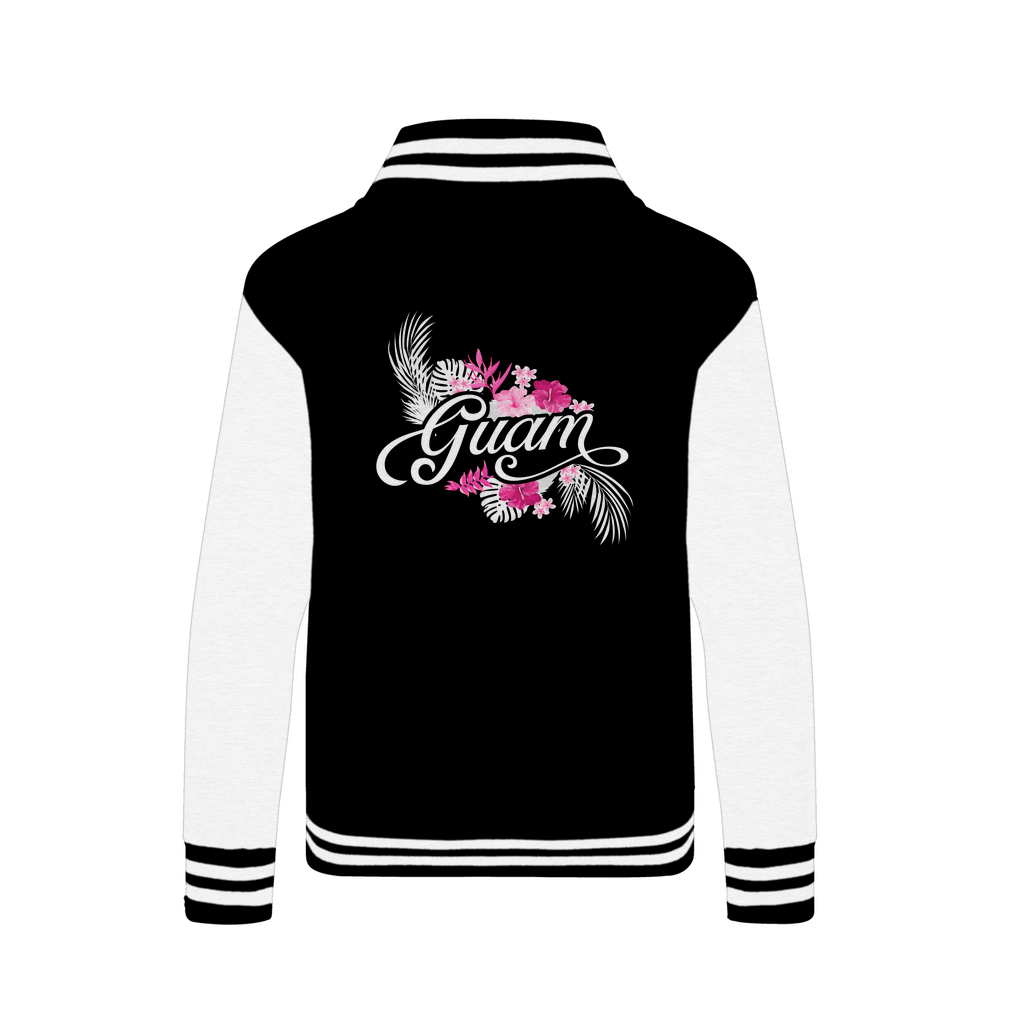 Guam Purple Floral Varsity Jacket