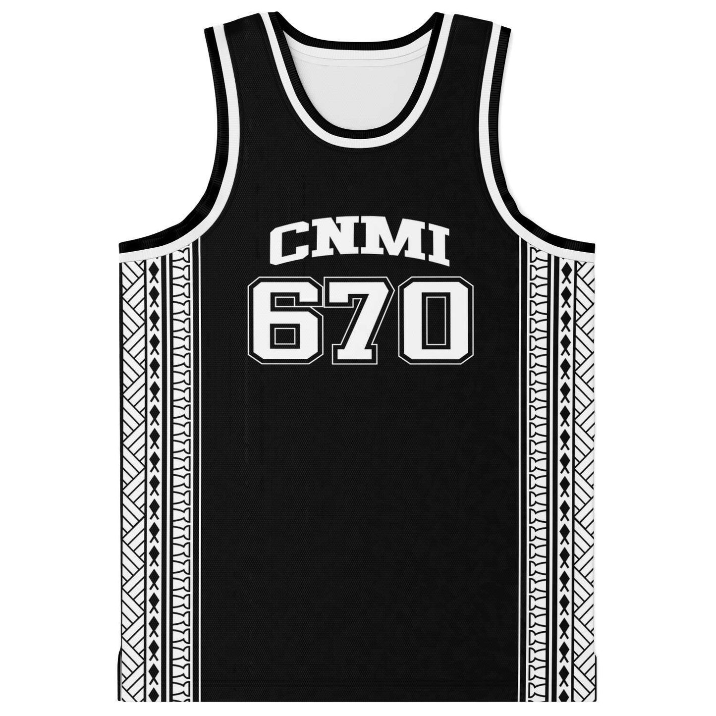 CNMI 670 Saipan Tribal Basketball Jersey with Personalization