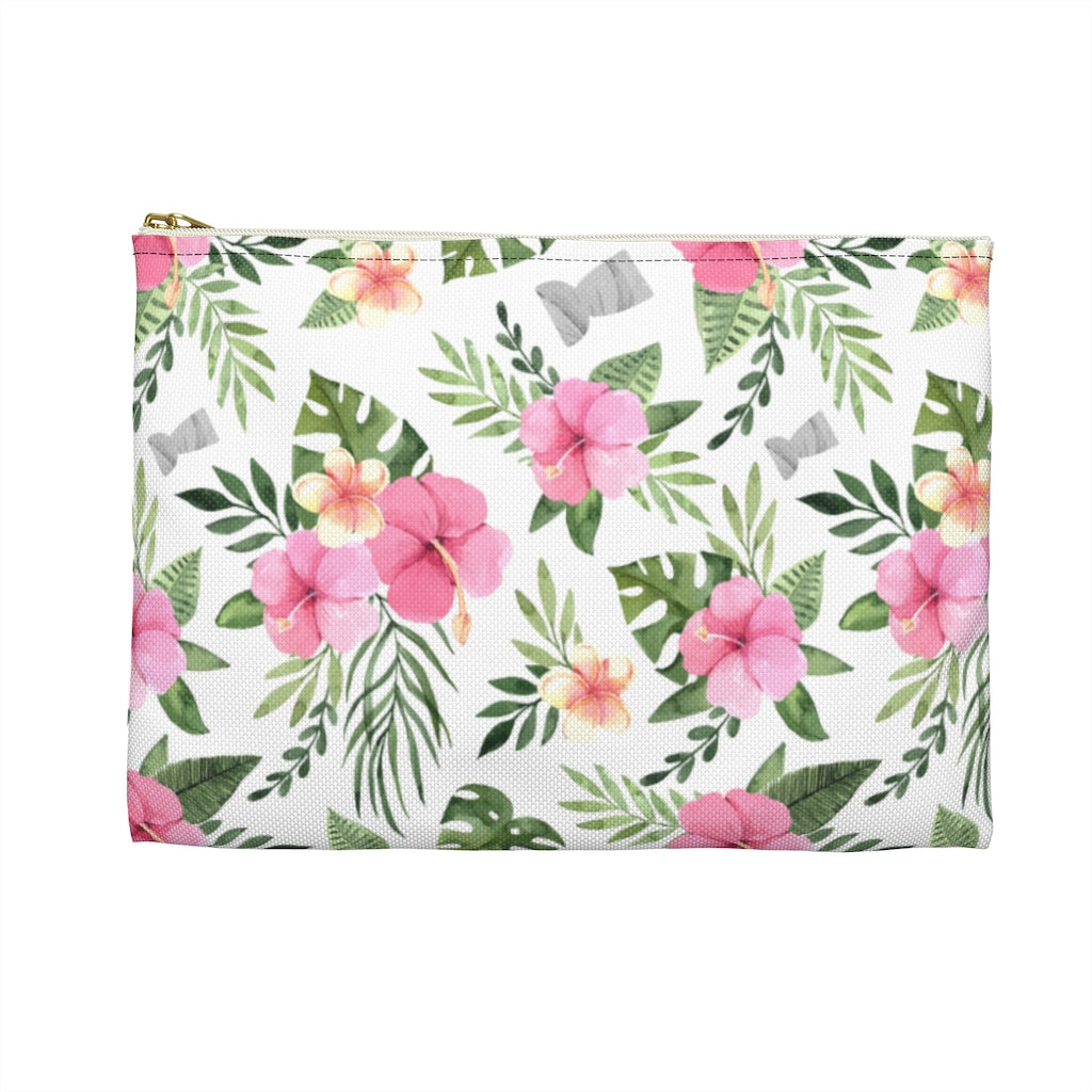 Latte Stone Pink Hibiscus Guam CNMI Accessories Carry All Pouch
