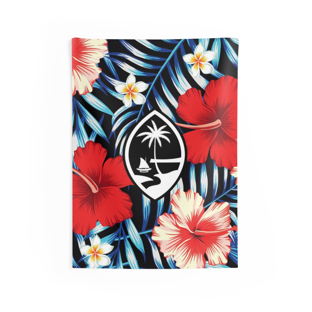 Tropical Floral Guam Indoor Wall Tapestry