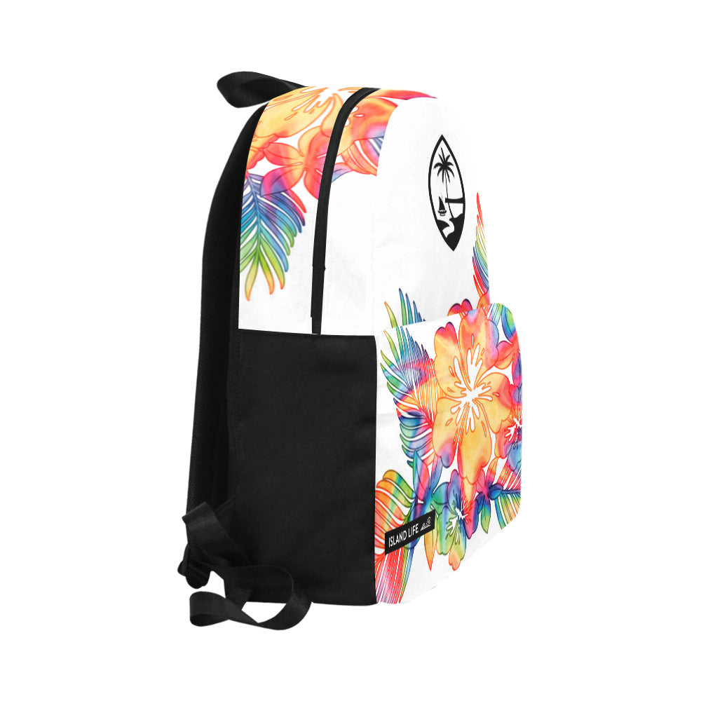 Guam Tropical Hibiscus Tie Dye Classic Backpack