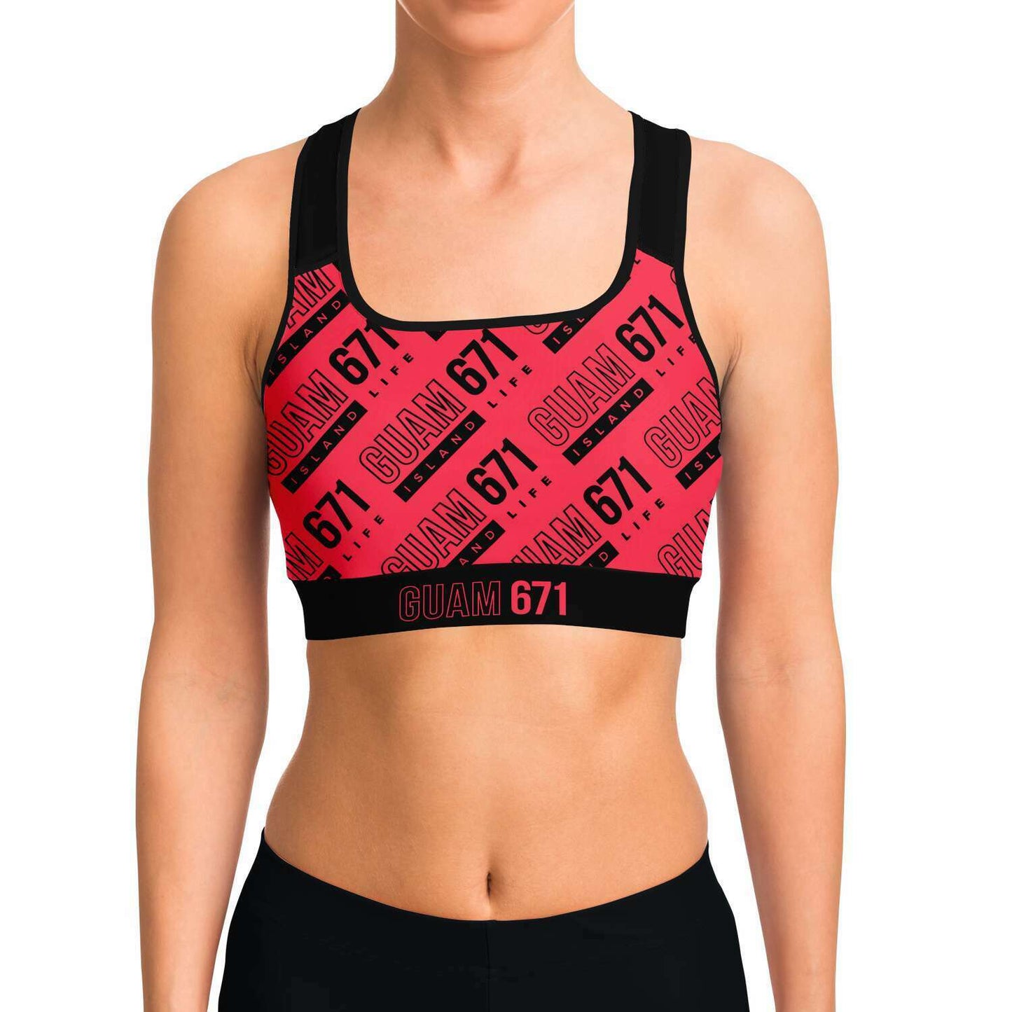 Guam 671 Pink Sports Bra