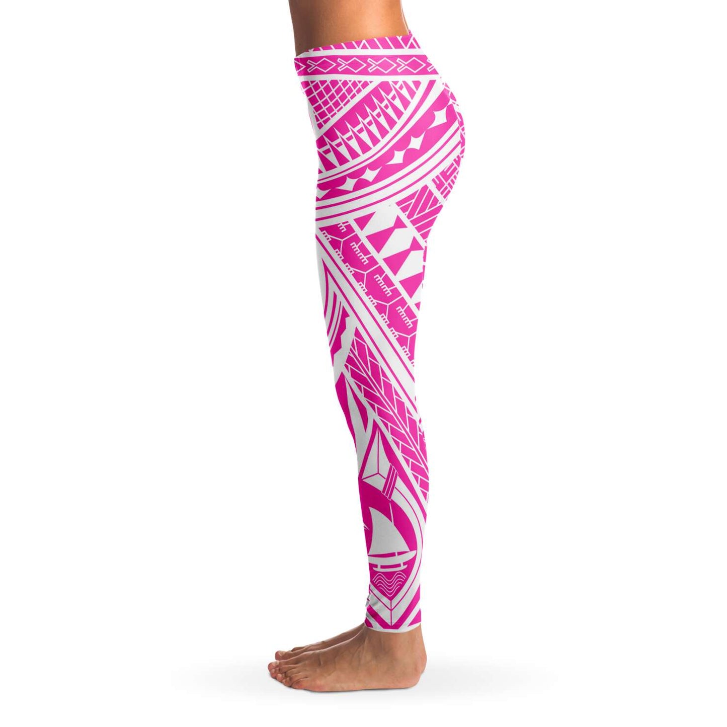 Guahan Modern Tribal Guam CNMI Pink Premium Leggings