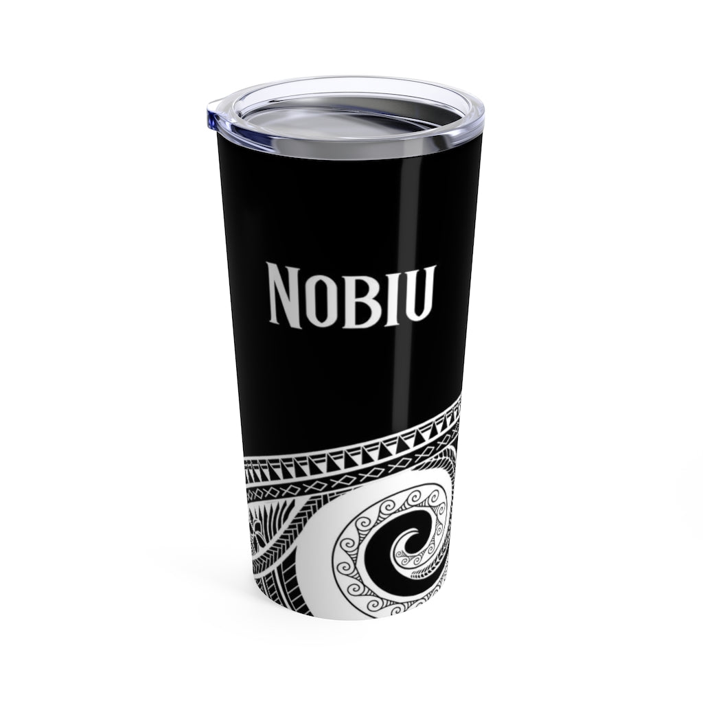 Nobiu Chamorro Groom Guam Wedding Black Tumbler 20oz