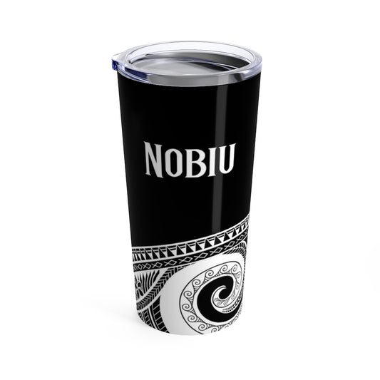 Nobiu Chamorro Groom Guam Wedding Black Tumbler 20oz