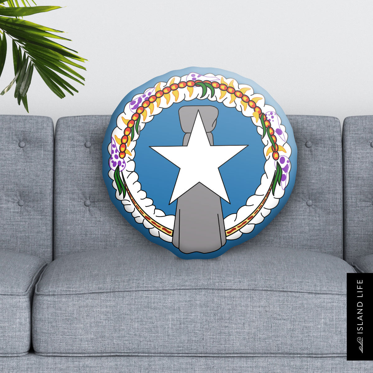 CNMI Seal Custom Shape Cushion Pillow