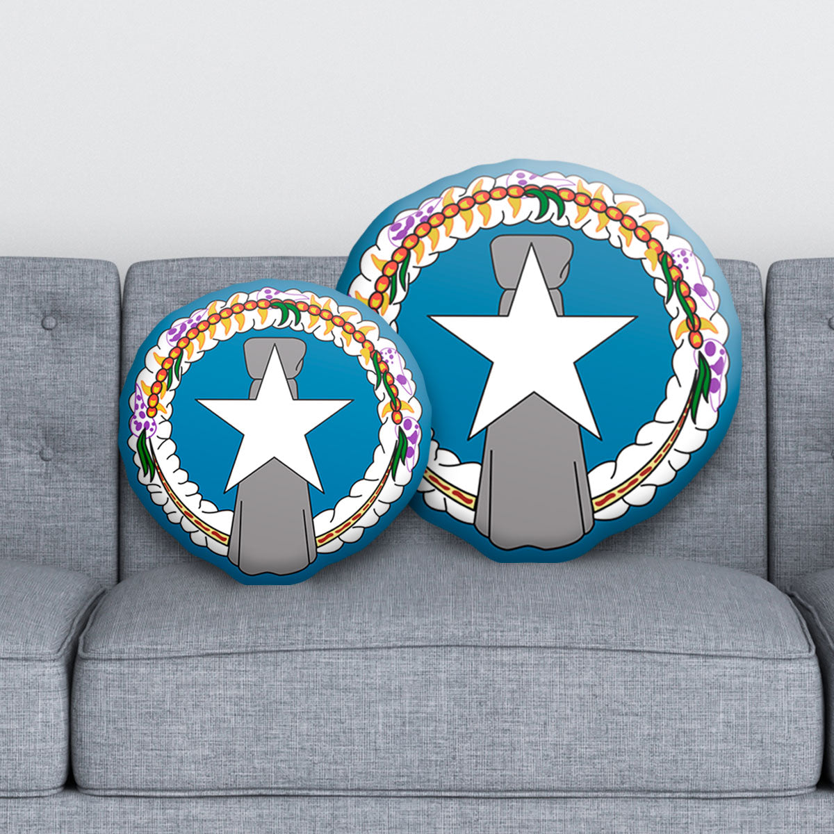 CNMI Seal Custom Shape Cushion Pillow