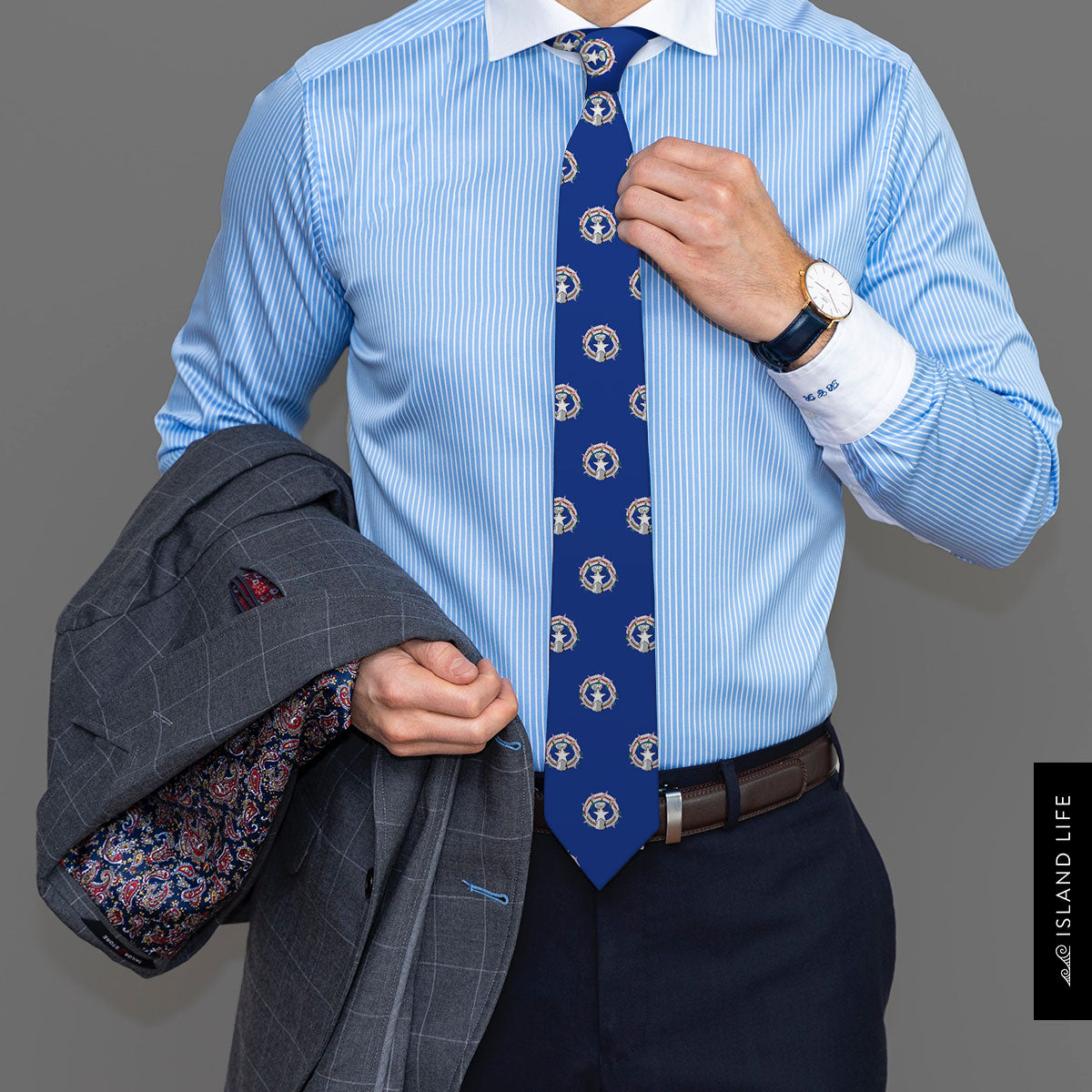 CNMI Seal Saipan Tinian Rota Classic Necktie