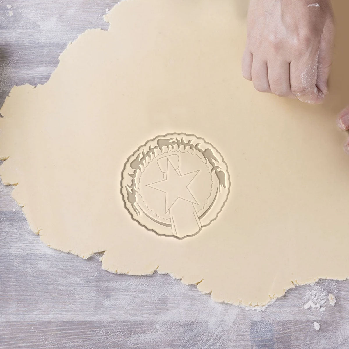 CNMI Seal Cookie Cutter and Stamp - Ready to Ship