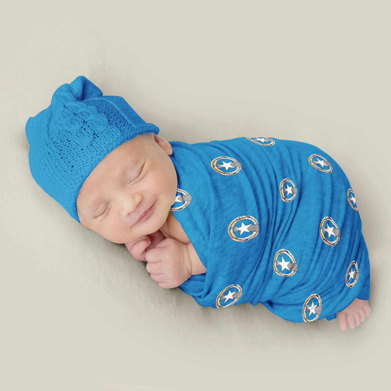 CNMI Seals Baby Swaddle Blanket