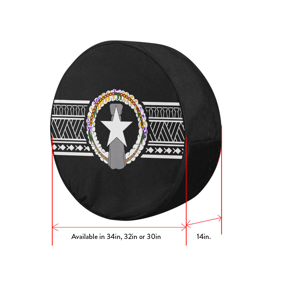 CNMI Tribal Jeep Spare Tire Cover
