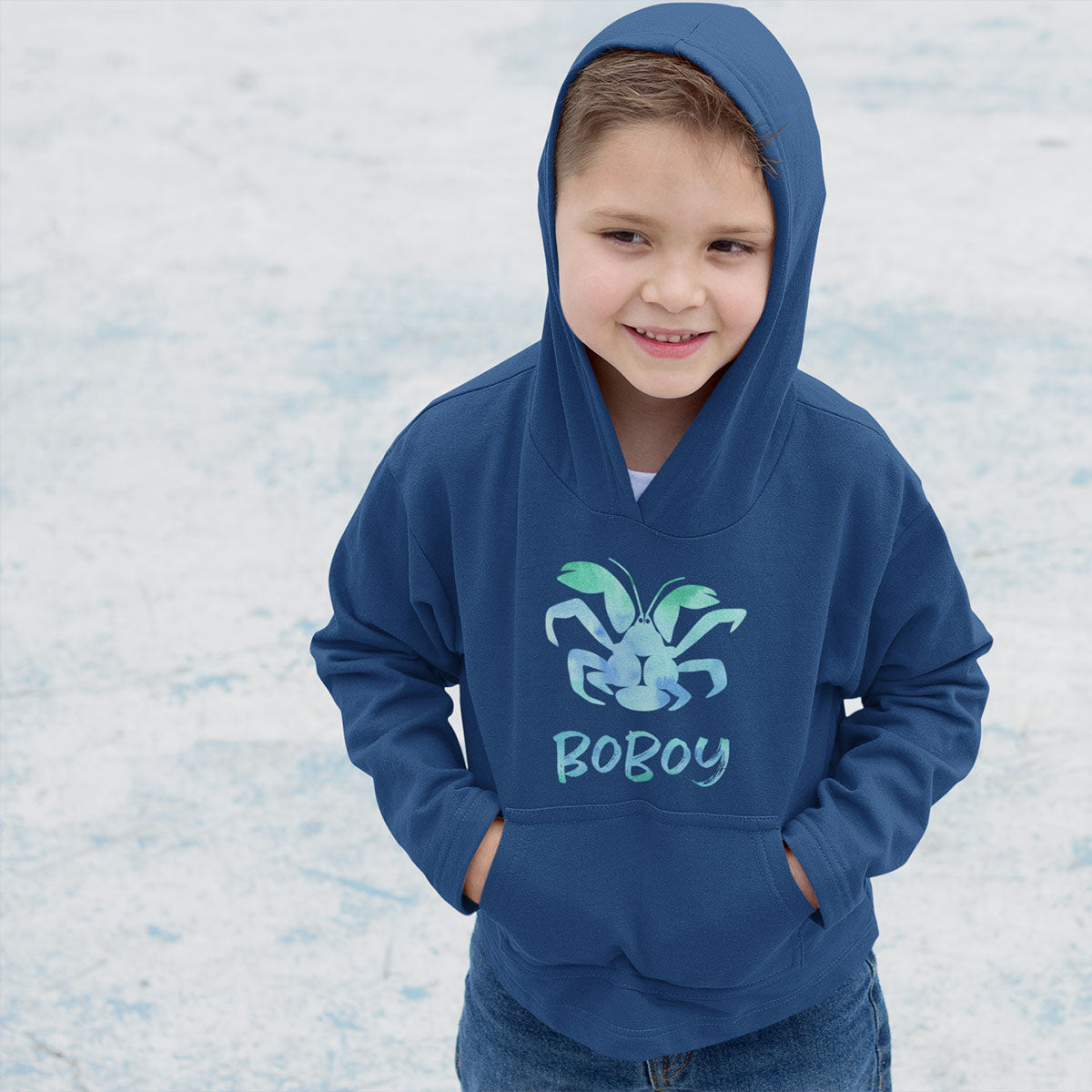 Coconut Crab Boboy Boys Guam Saipan CNMI Classic Kids Hoodie Pullover