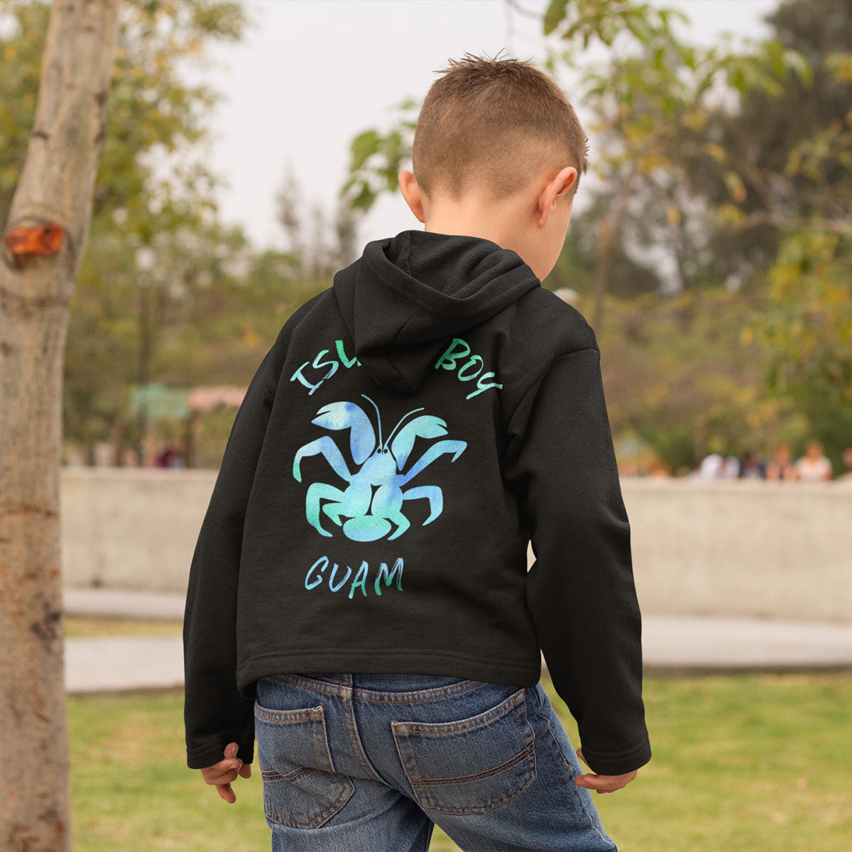 Coconut Crab Island Boy Guam Classic Kids Zip Hoodie Jacket