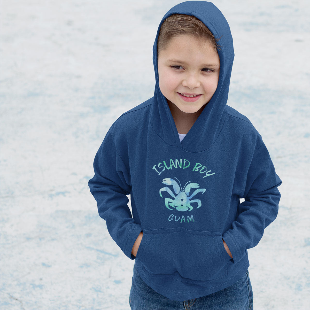 Coconut Crab Island Boy Guam Classic Kids Hoodie Pullover