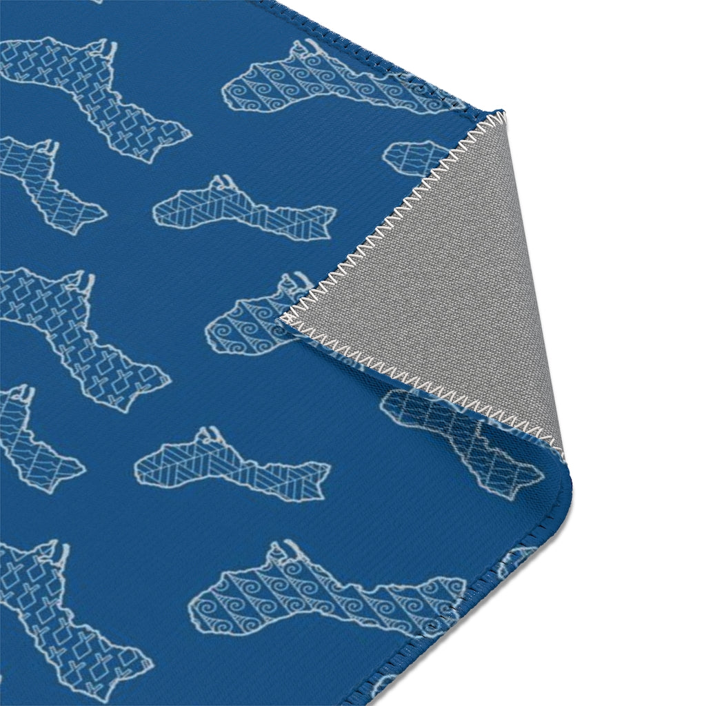 Islands of Guam Blue Nursery Rug Area Rug