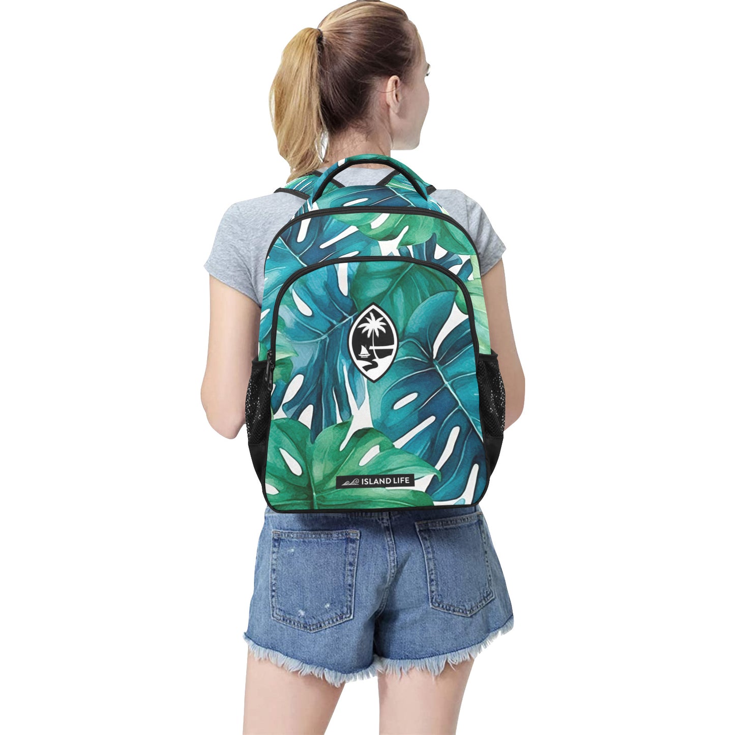 Guam Tropical Leaves Multifunctional Backpack
