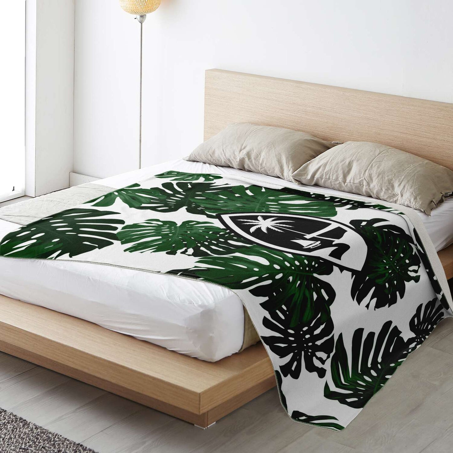 Guam Lemai Leaves Microfleece Blanket