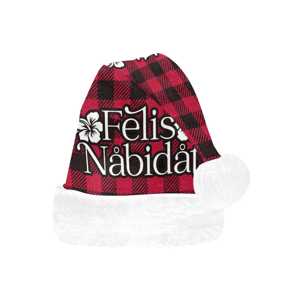 Felis Nabidat Buffalo Plaid Guam CNMI Santa Hat
