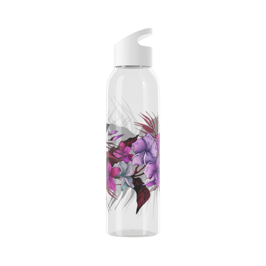 Guam Vintage Hibiscus Sky Water Bottle