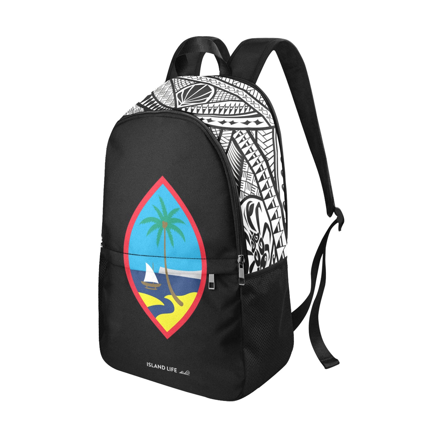 Guahan Tribal Band Laptop Side Pockets Backpack