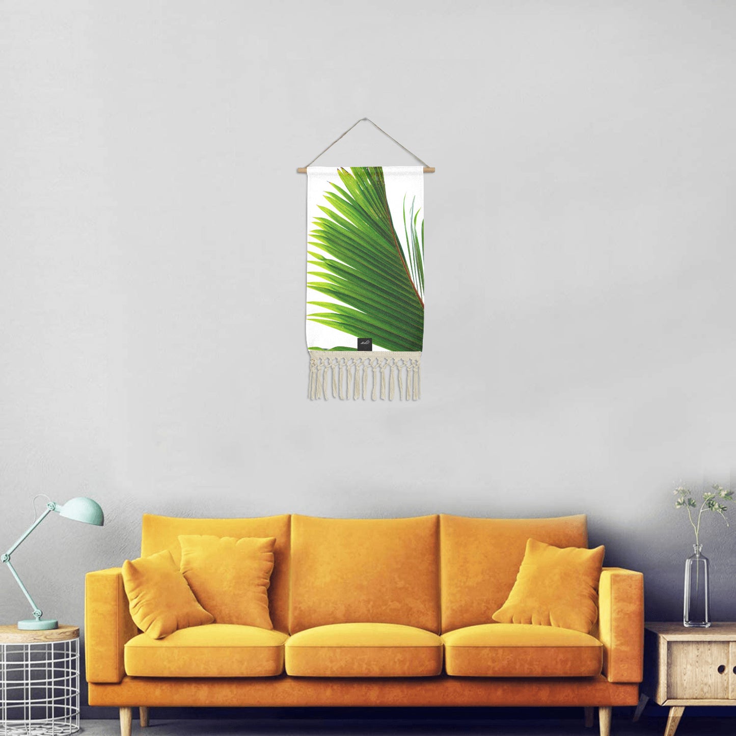 Coconut Tree Leaf Guam CNMI Linen Hanging Poster