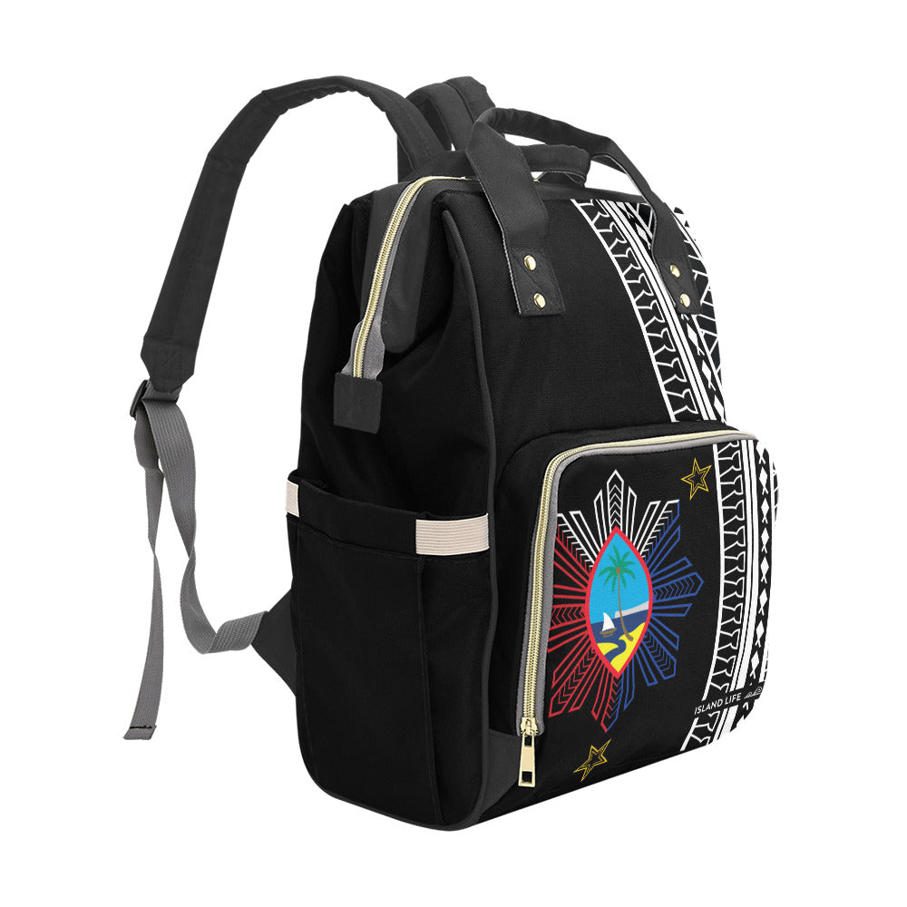 Guam Philippines Tribal Multi-Function Baby Diaper Backpack Bag