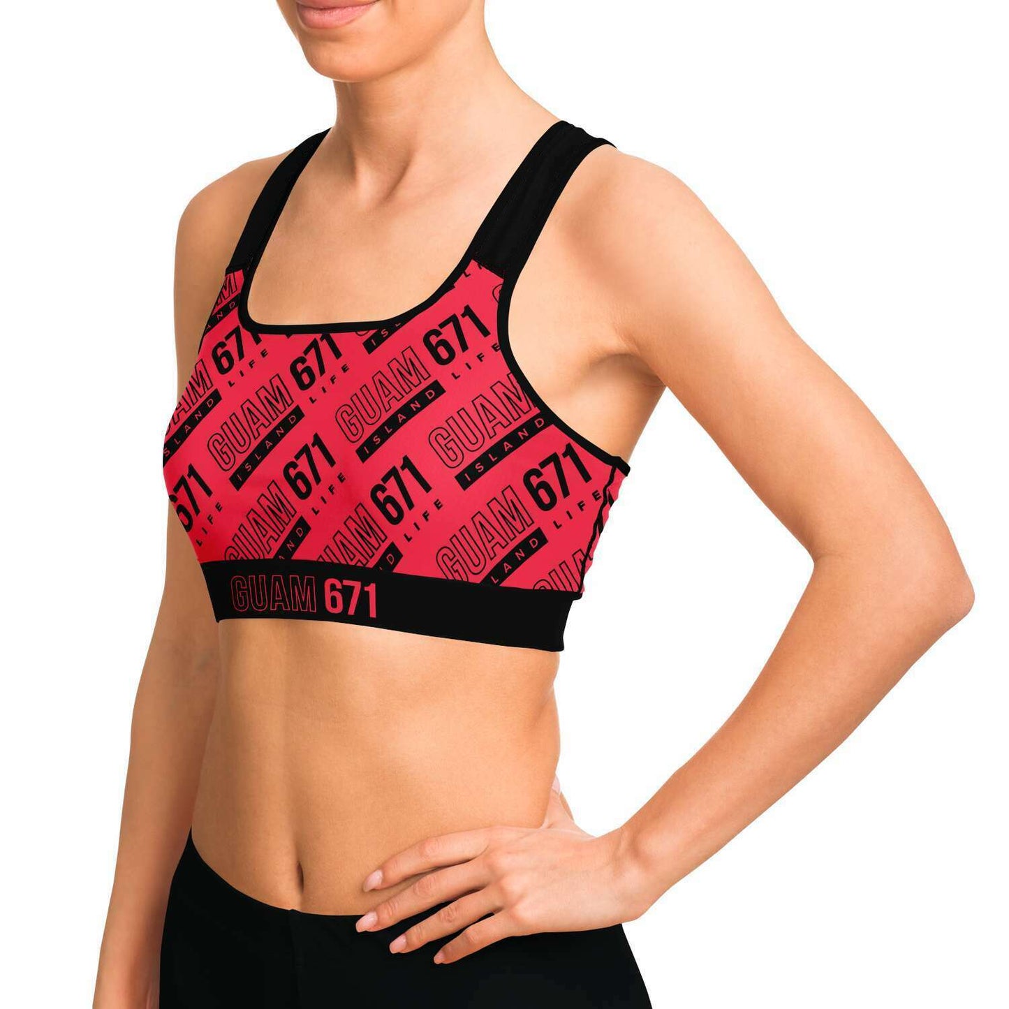 Guam 671 Pink Sports Bra