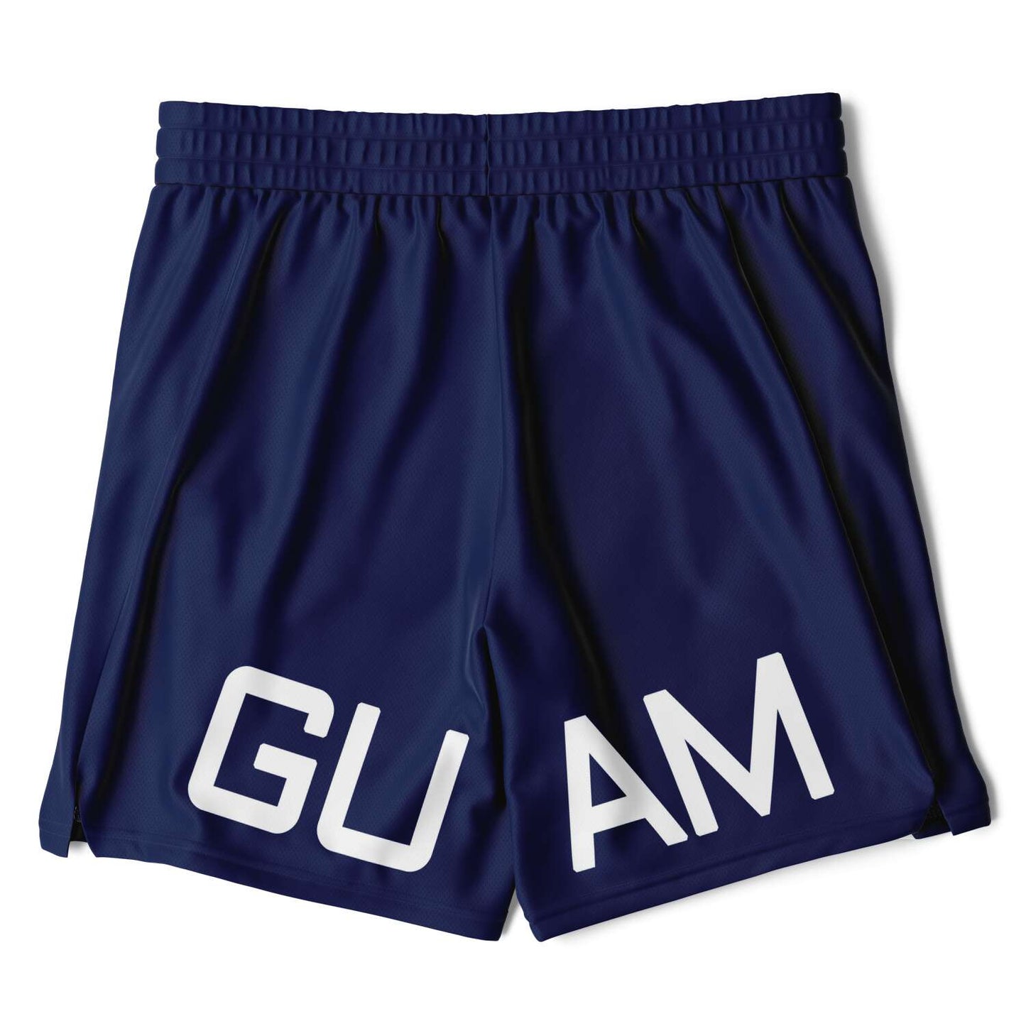 Guam Tribal Layer Blue 2-in-1 Phone Pocket Active Shorts