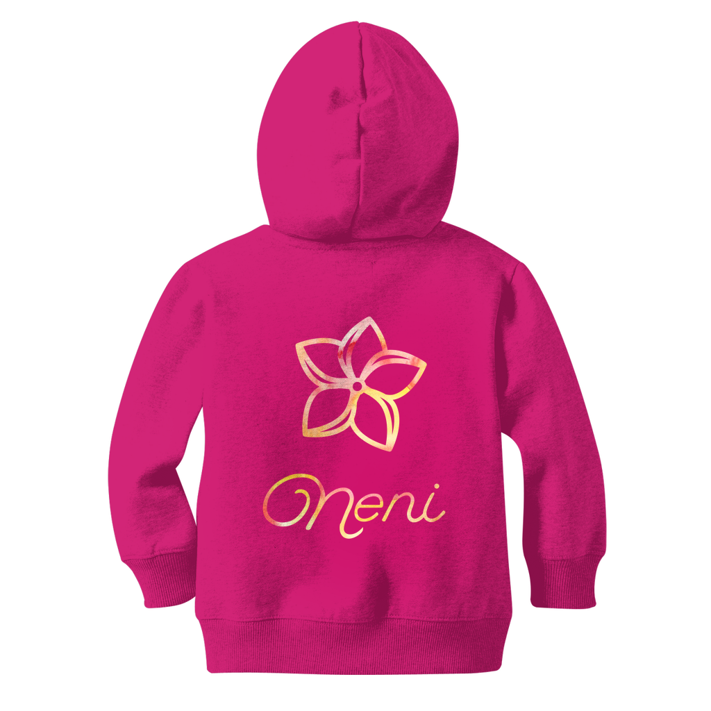 Plumeria Neni Girls Guam Classic Kids Zip Hoodie Jacket