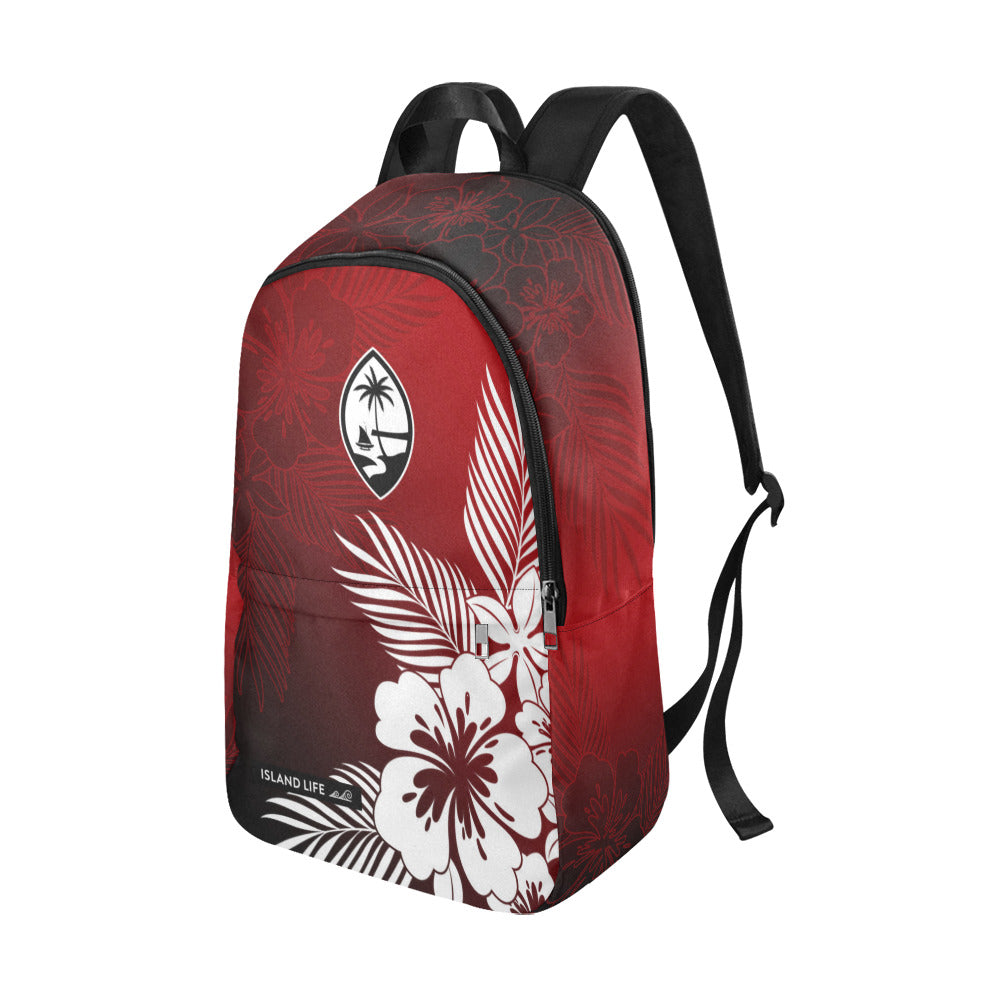 Guam Tropical Hibiscus Red Laptop Backpack