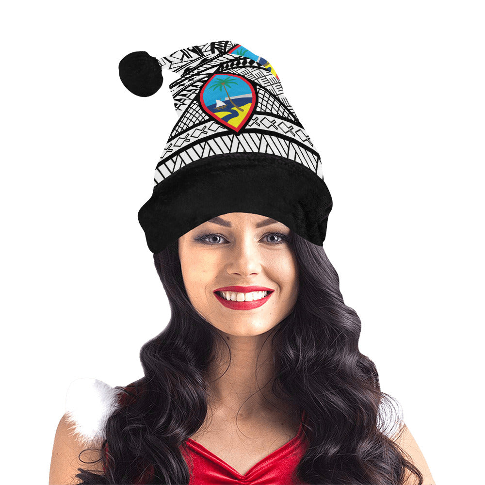 Guam Seal Tribal Santa Hat