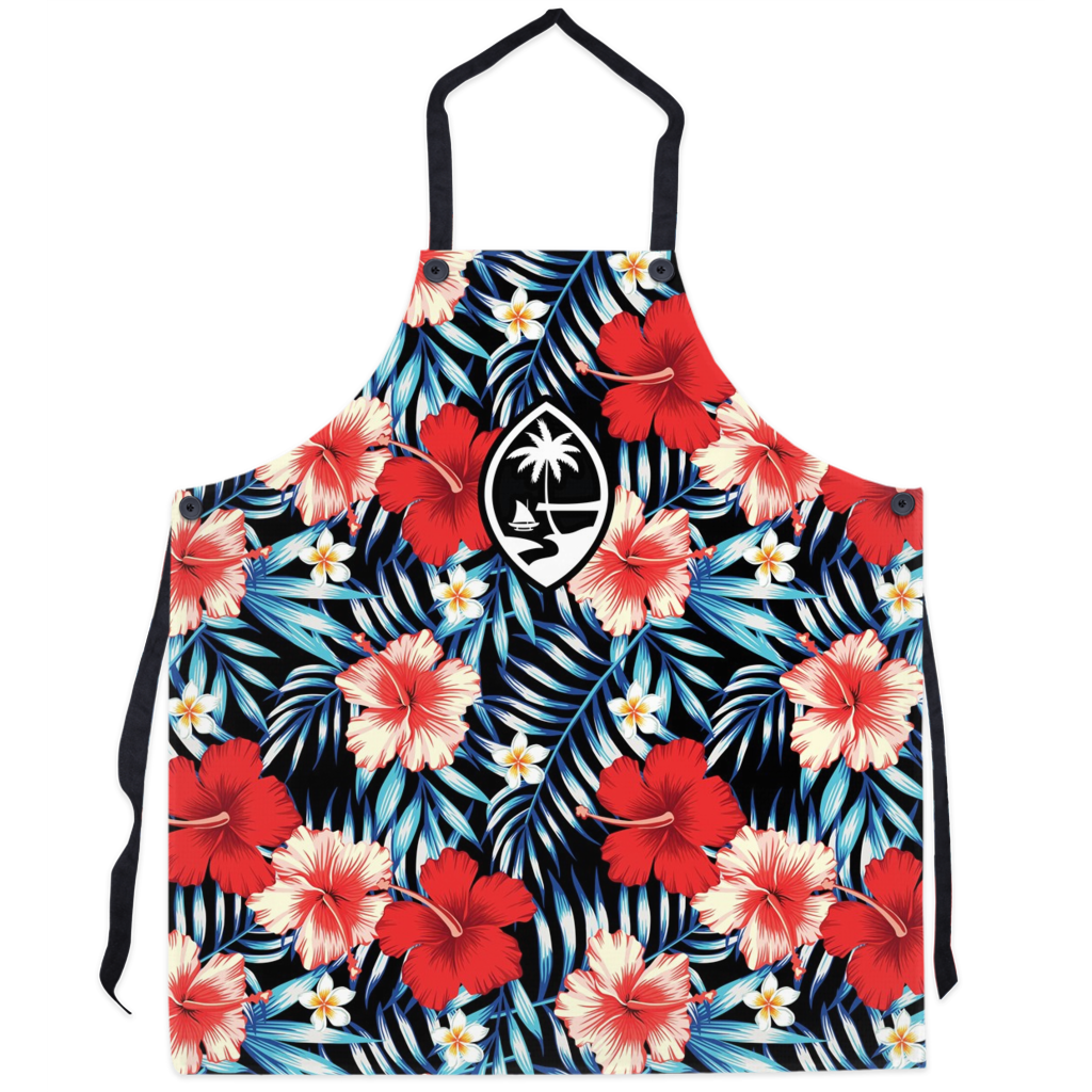 Guam Tropical Floral Apron