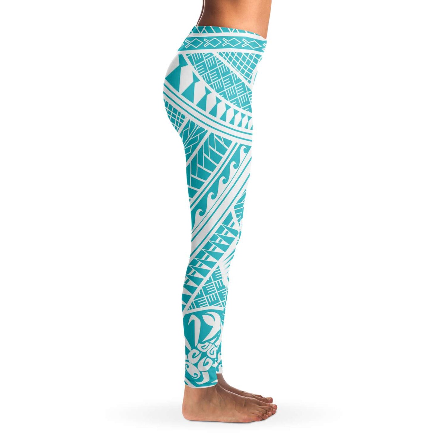 Guahan Modern Tribal Guam CNMI Blue Premium Leggings