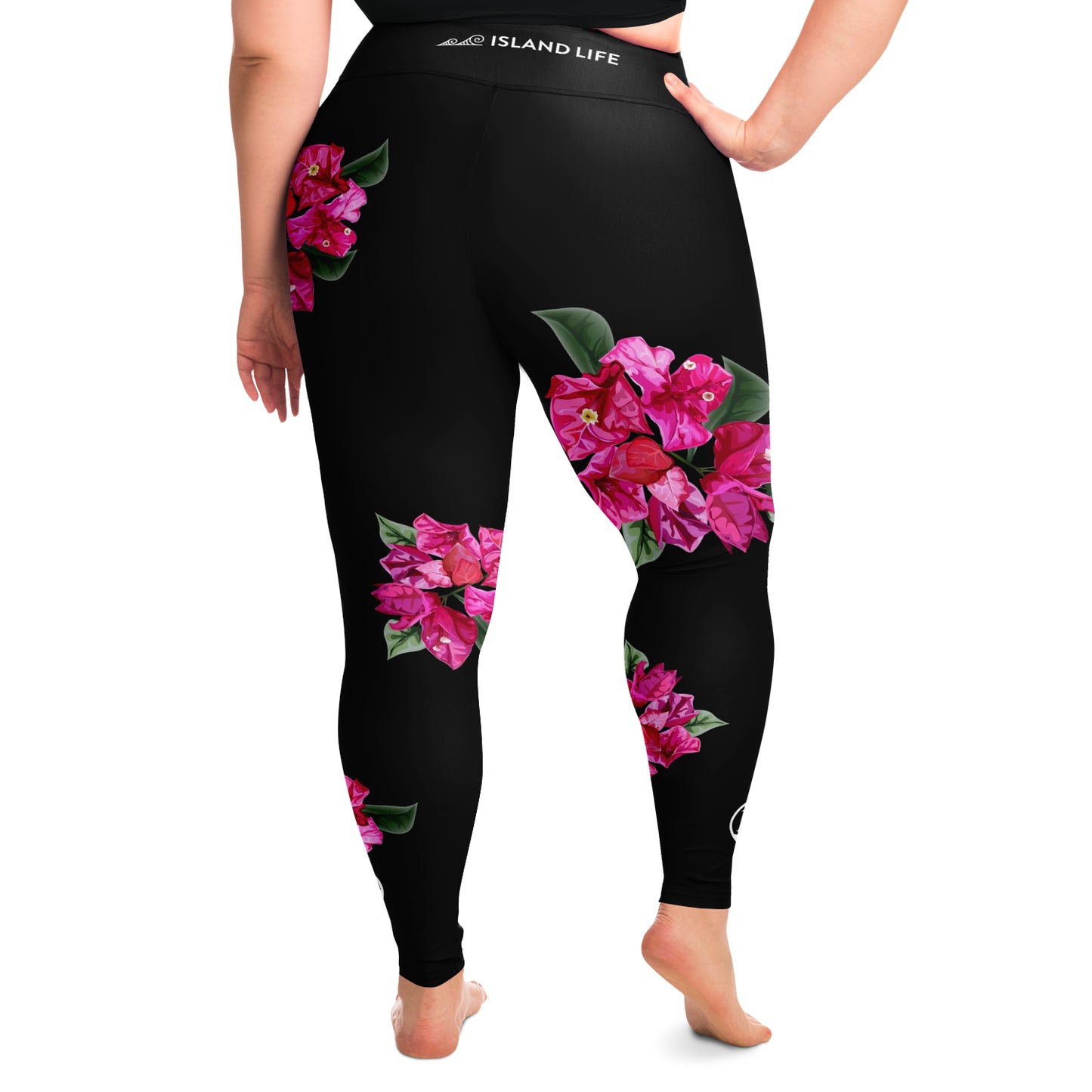 Guam Puti Tai Nobio Bougainvillea Curvy Leggings